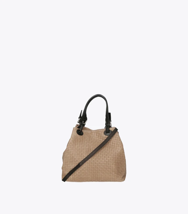 Elegant Leather Tote Bag for Women with Adjustable Handles and Detachable Shoulder Strap
