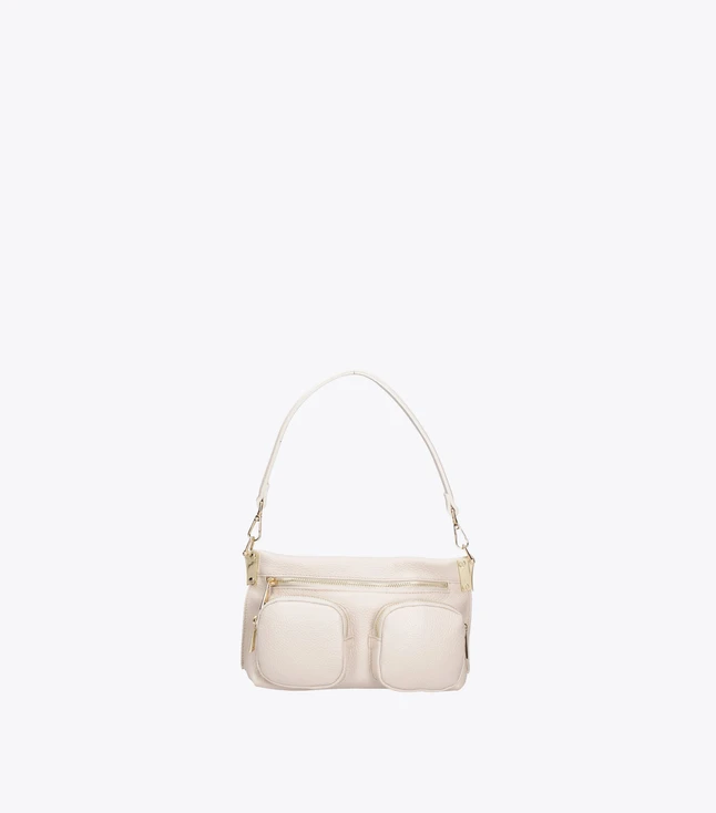 Elegant Leather Handbag Convertible into a Backpack for Women
