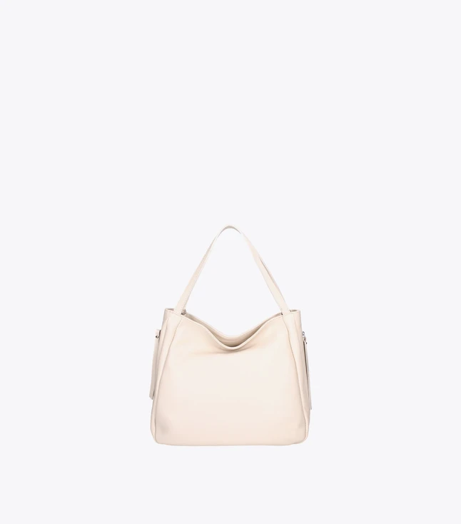 Vintage Leather Shoulder Bag for Women with Magnet Closure and Removable Strap
