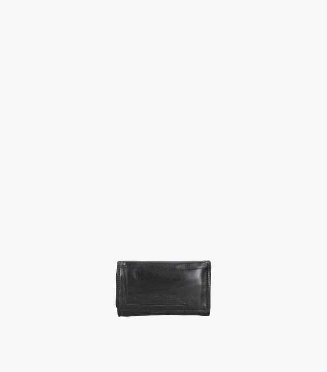 Vintage Leather Wallet for Women with Multiple Pockets and Anti-Shoplifting Features
