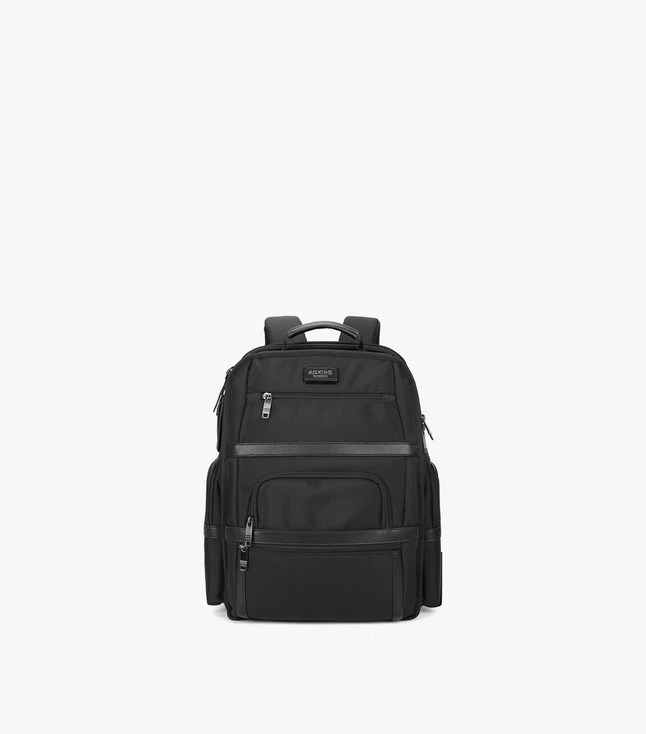 Casual Nylon Backpack with Multiple Pockets for Men
