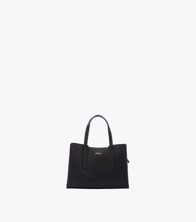 Minimalist Eco-Leather Shoulder Bag for Women with Inner Pockets and Adjustable Strap
