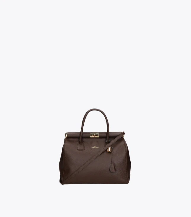 Minimalist Leather Shoulder Bag for Women with Zipper Closure and Adjustable Strap
