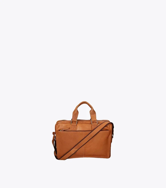 Leather Satchel Laptop Bag for Business Travel