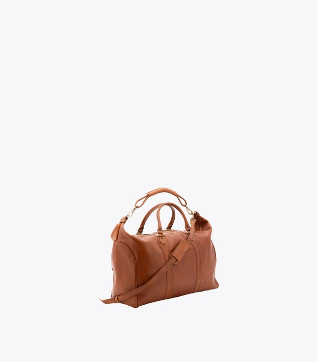 Minimalist Leather Duffle Bag for Travel
