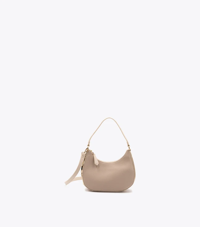 Minimalist Leather Hobo Bag with Top Handle And Removable Strap for Everyday Use