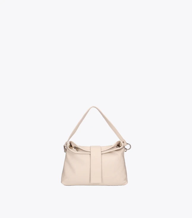 Minimalist Leather Shoulder Bag for Women with Multiple Compartments for Daily Use
