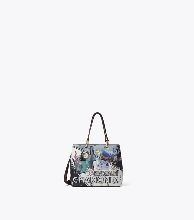 Casual Fabric Handbag for Women with Zipper Closure and Removable Strap
