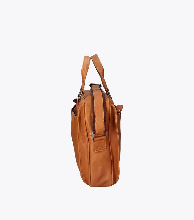 Casual Leather Backpack with Multiple Pockets for Men
