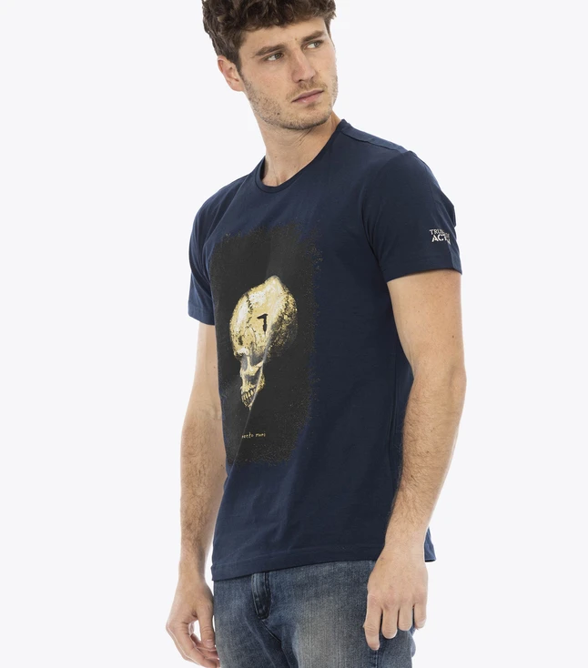 Graphic Cotton Skull Tee for Casual Everyday Wear
