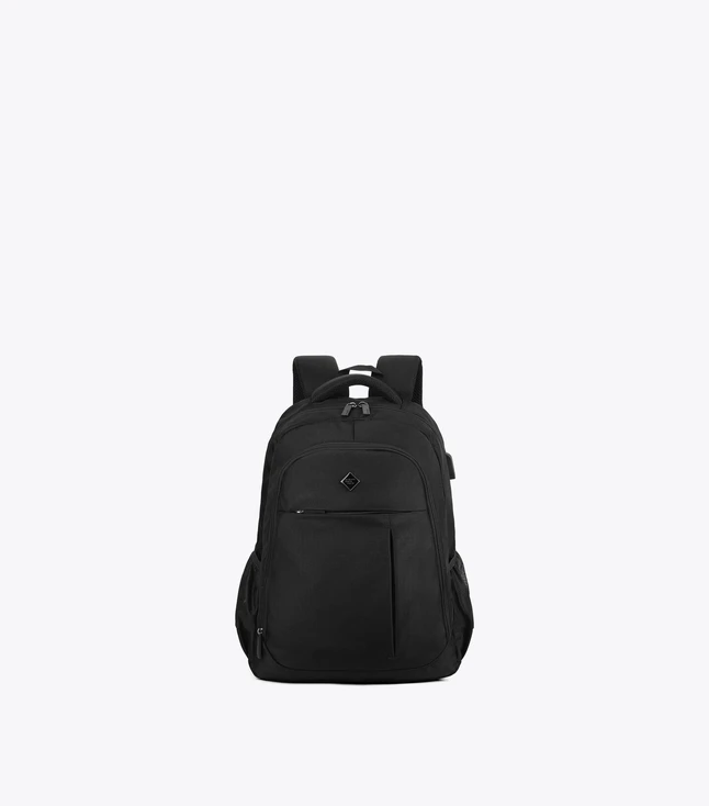 Stylish Fabric Backpack for Men with Multiple Pockets and Zip Closure
