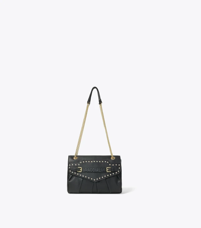 Stylish Faux Leather Crossbody Bag with Chain Strap for Women
