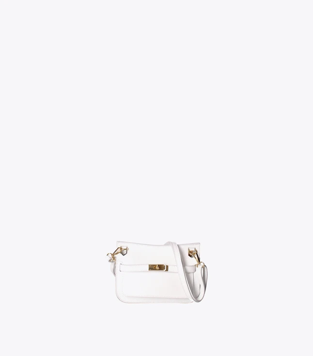 Elegant Leather Handbag with Zip Closure and Adjustable Shoulder Strap for Women
