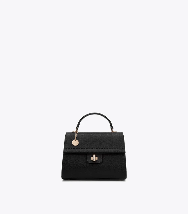 Minimalist Fabric Shoulder Bag for Women with Zip Closure and Adjustable Strap
