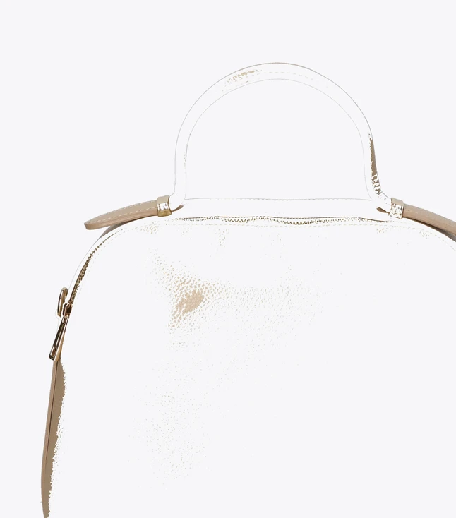 Elegant Leather Crossbody Bag for Women with Rear Zip Pocket and Removable Strap
