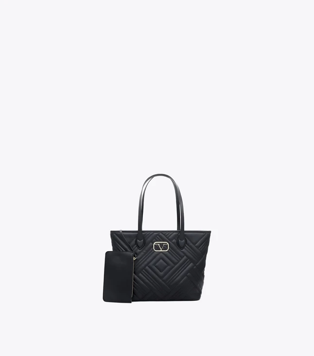 Vintage Faux Leather Handbag with Chain and Eco-Leather Shoulder Strap for Women
