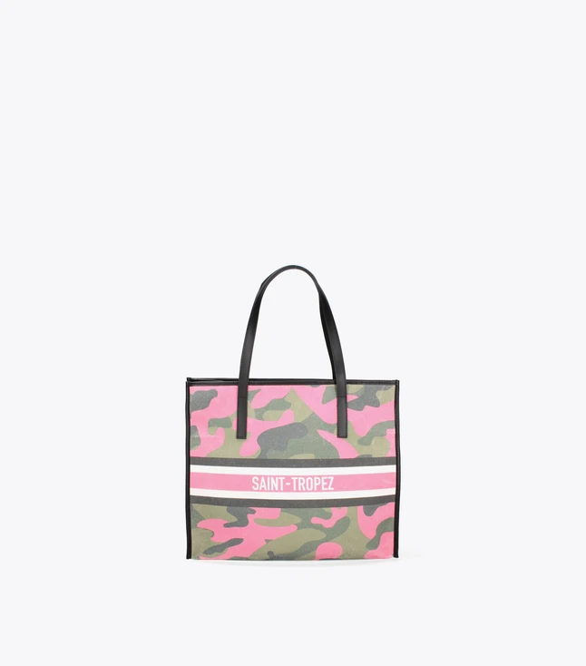 Casual Canvas Tote Bag with Inner Pockets for Women
