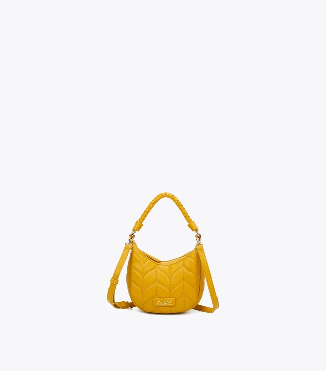 Retro Nylon Crossbody Bag for Women with Snap and Button Closure
