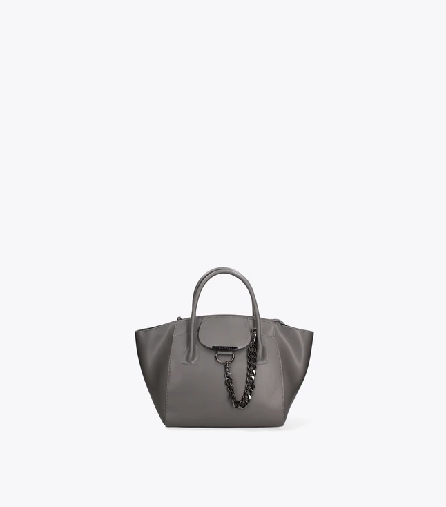 Elegant Leather Handbag Crossbody Bag for Women with Snap Closure and Inner Pockets
