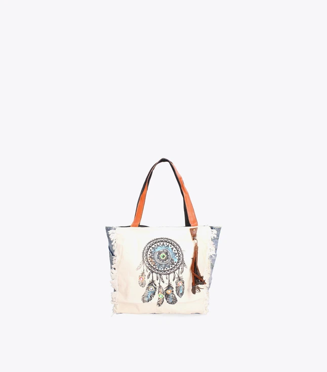 Minimalist Fabric Crossbody Bag for Women with Removable Chain and Leather Strap
