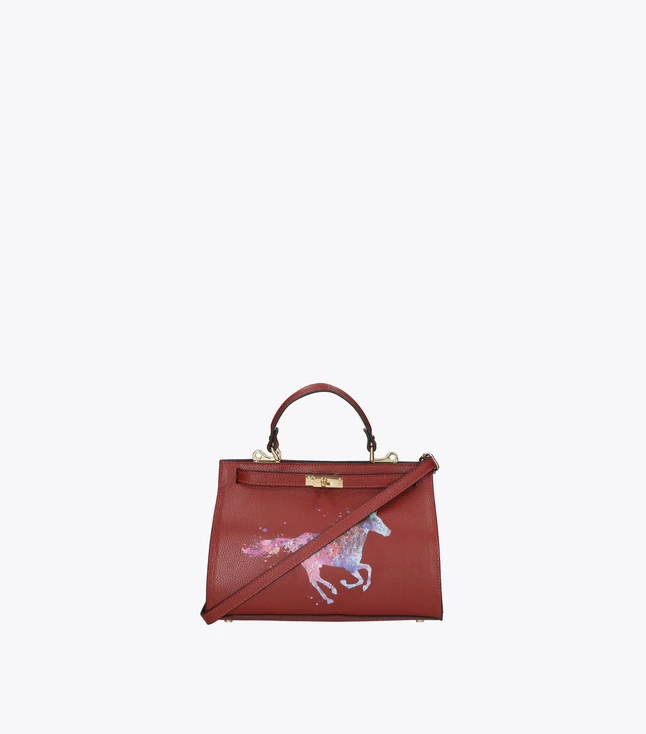 Elegant Leather Crossbody Bag with Removable Adjustable Strap for Women
