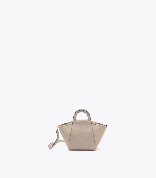 Leather Geometric Mini Top Handle Satchel Bag for Everyday Use