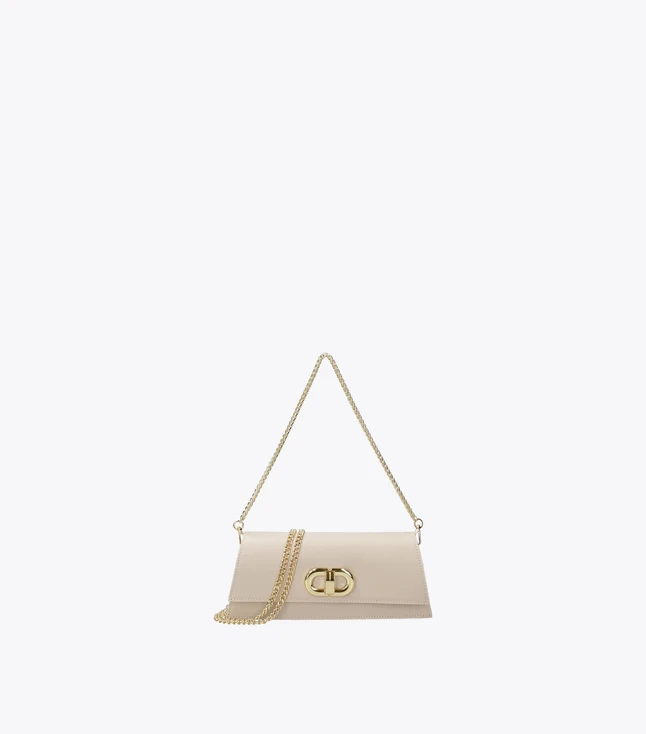 Minimalist Leather Tote Bag for Women with External Pockets and Removable Shoulder Strap
