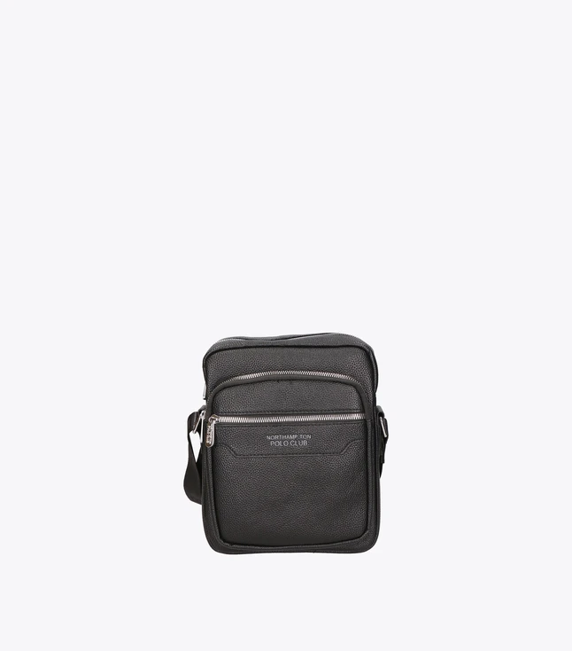 Stylish Fabric and Vegan Leather Shoulder Bag for Men Daily
