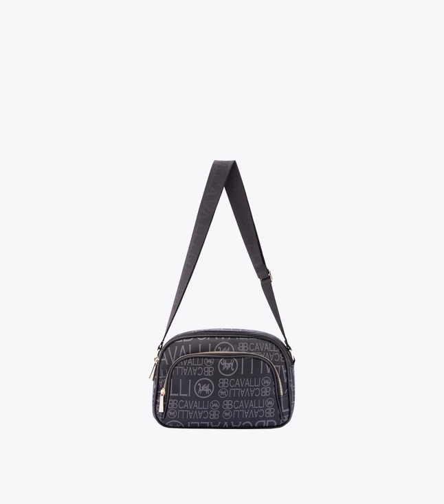 Monogram Print Canvas Crossbody Bag Everyday Essentials