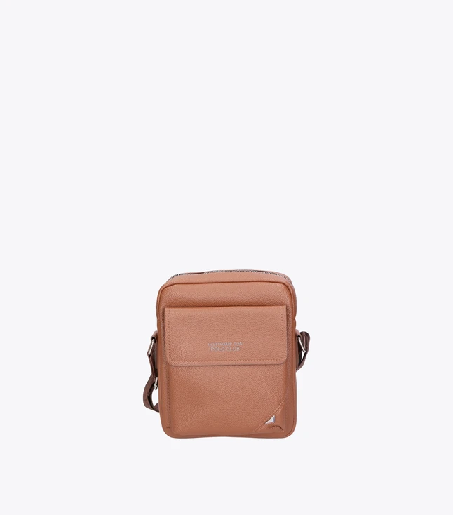 Vintage Vegan Leather Shoulder Bag for Men Travel
