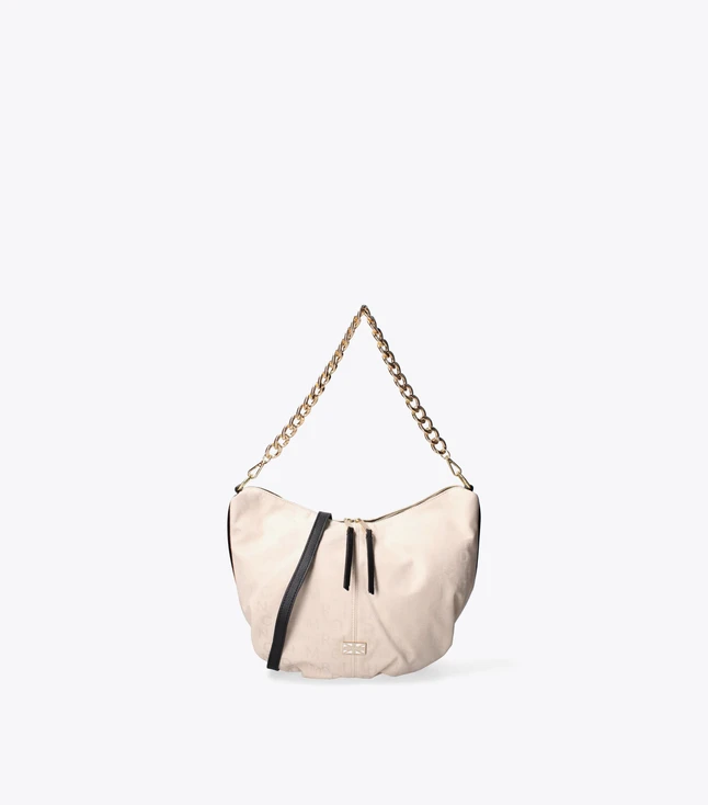 Stylish Italian Leather Shoulder Bag with Zip Closure and Adjustable Strap for Women
