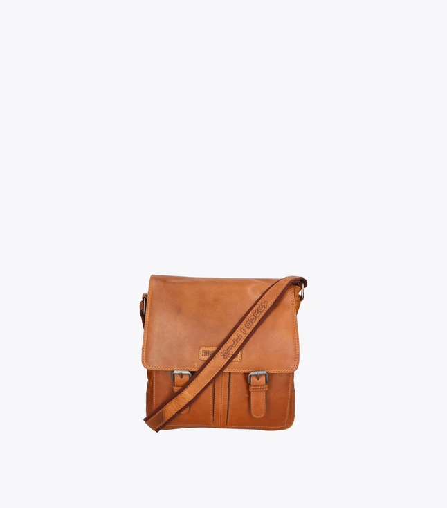 Vintage Leather Crossbody Bag for Men Casual
