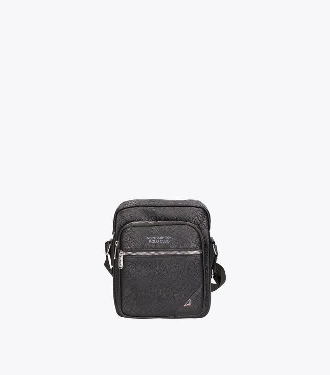 Minimalist Vegan Leather Crossbody Bag for Men with Single Compartment for Daily Use
