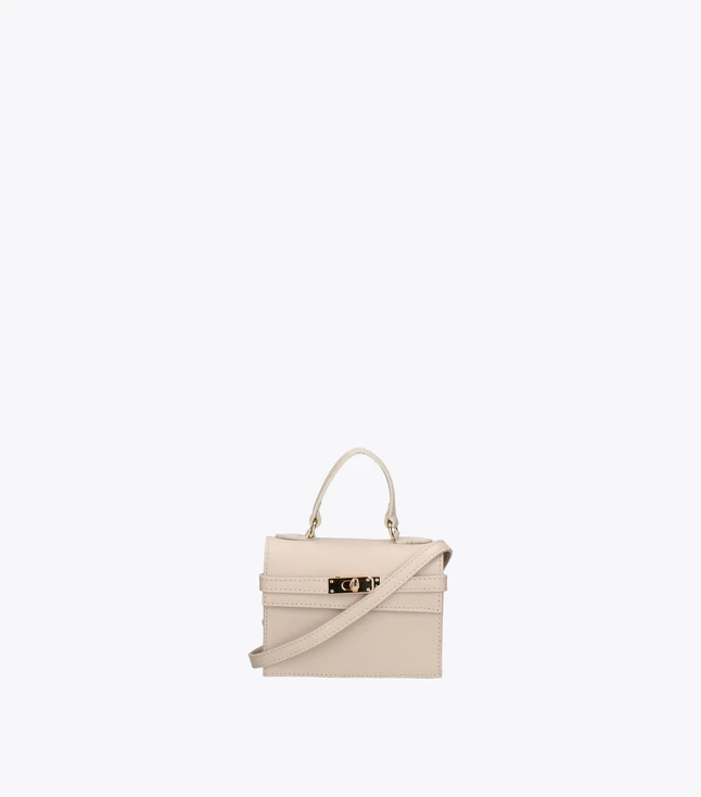 Minimalist Leather Shoulder Bag for Women with Magnetic Button Closure and Adjustable Strap

