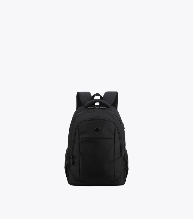 Casual Fabric Backpack for Men with Multiple Pockets
