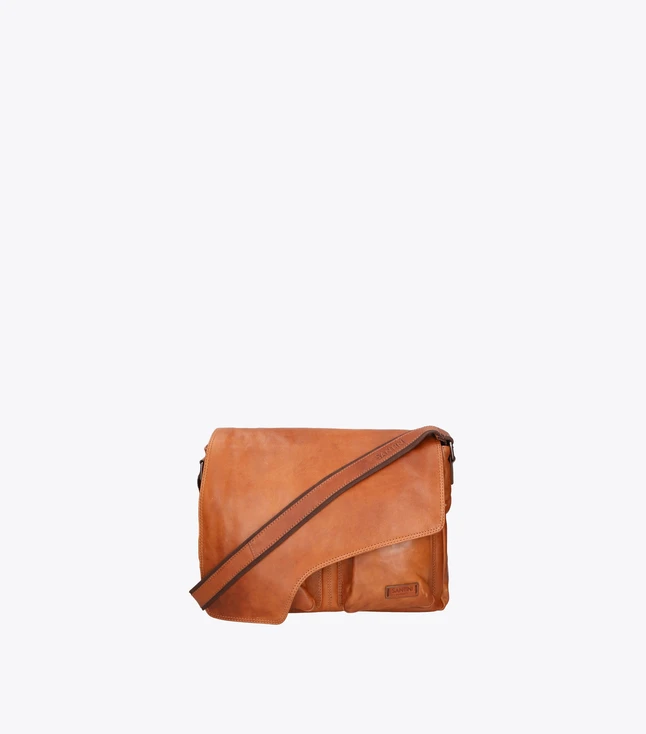 Vintage Leather Crossbody Bag for Men Casual
