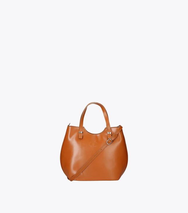 Stylish Italian Leather Women's Totes with Double Handles and Back Zip Pocket for Daily Use
