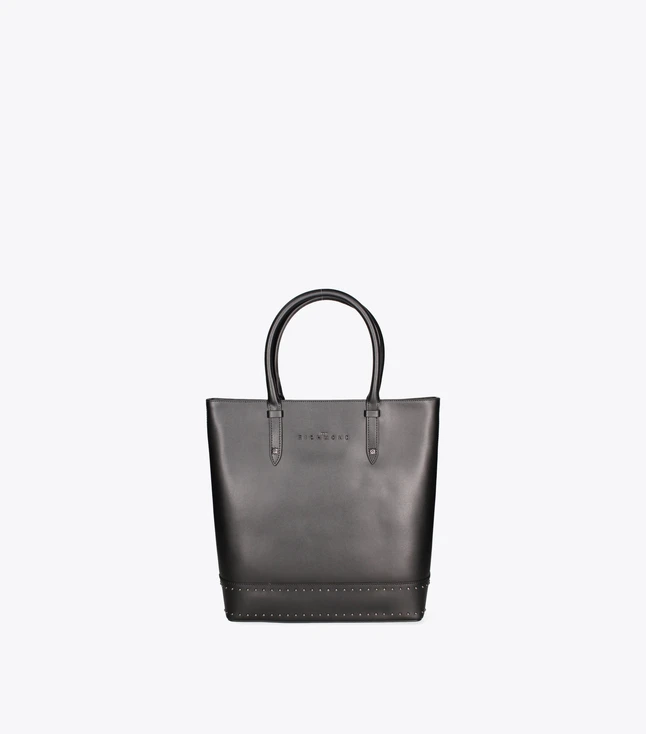 Minimalist Leather Tote Bag for Women with Inner Pockets and Adjustable Shoulder Strap
