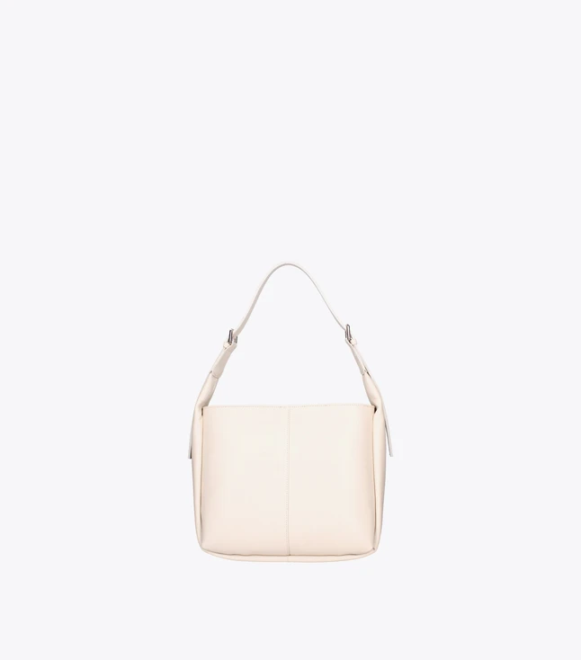 Stylish Italian Leather Tote Bag for Women with Inner Pockets and Adjustable Shoulder Strap

