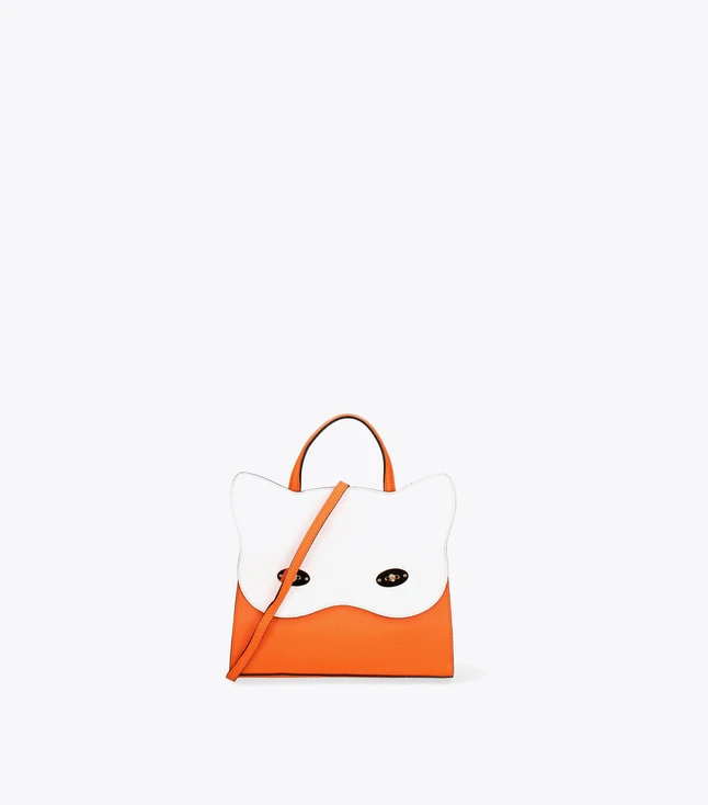 Cat Face Tote Bag PU Leather Shoulder Handbag For Everyday Use