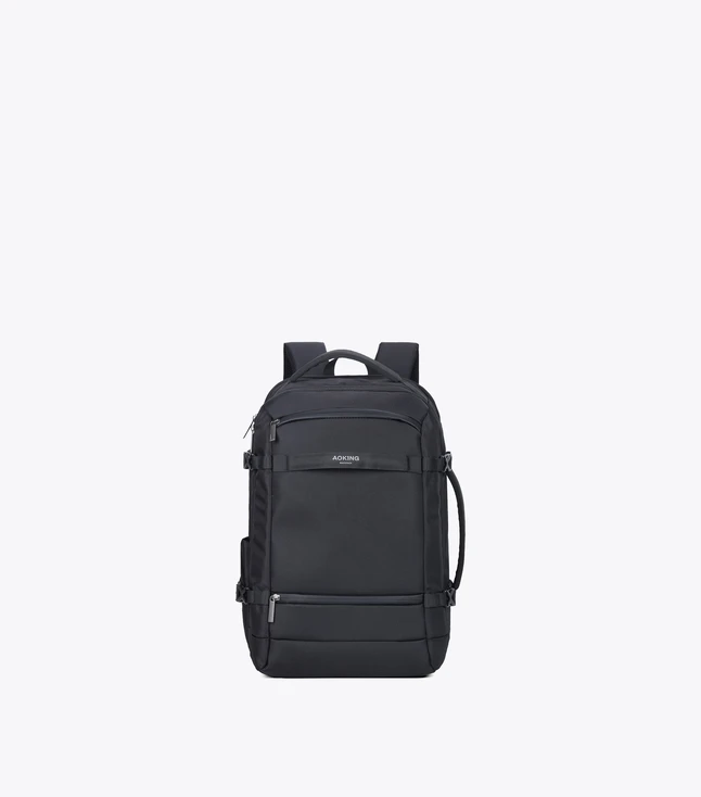 Casual Fabric Unisex Backpack with Multiple Pockets and Handle for Daily Use
