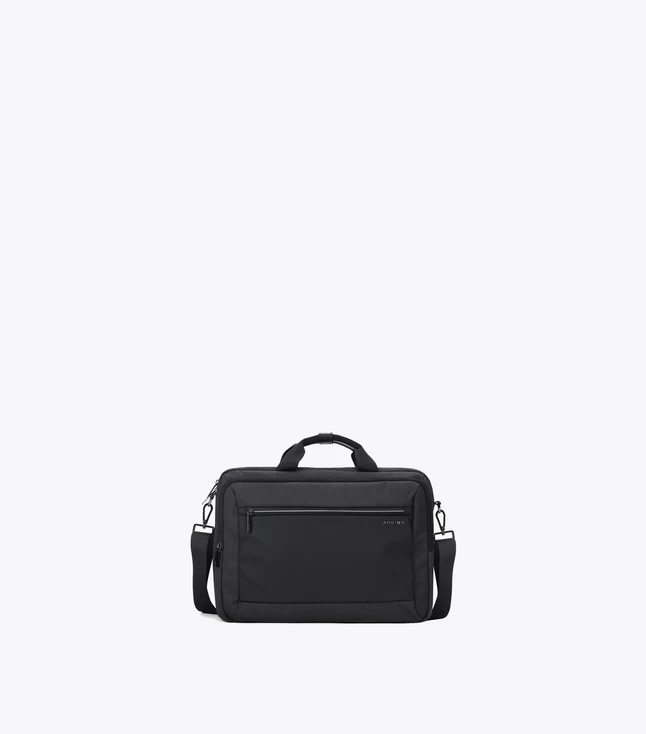 Stylish Fabric Briefcase for Men with Multiple Pockets and Adjustable Shoulder Strap
