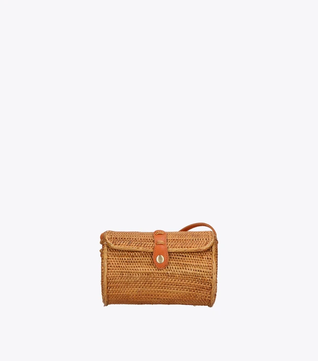 Boho Woven Leather Crossbody Bag for Women Daily Use
