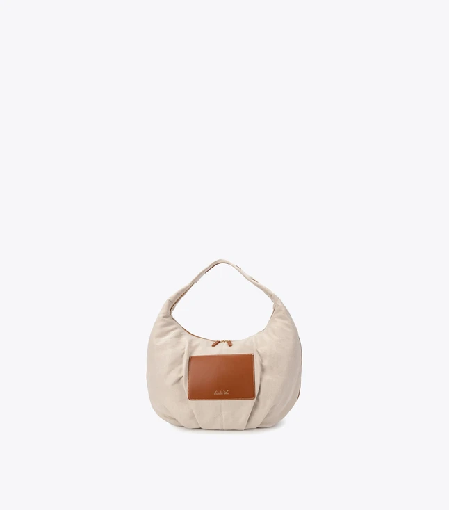 Hobo Bag with Front Leather Pocket for Everyday Carry