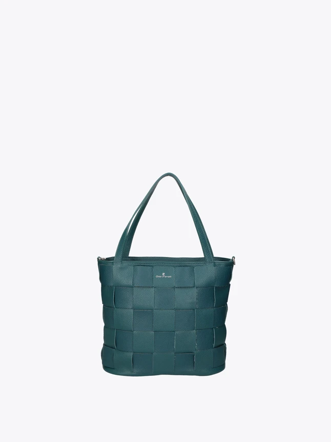 Woven Leather Tote Bag for Everyday Use