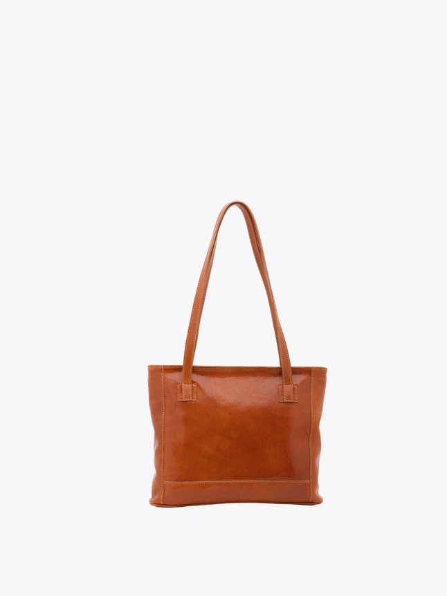 Minimalist Leather Tote Bag for Work Daily Use