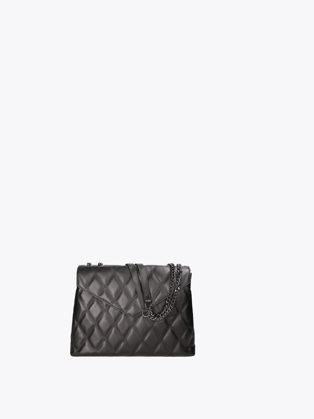 Quilted Leather Shoulder Bag Crossbody For Evening And Everyday