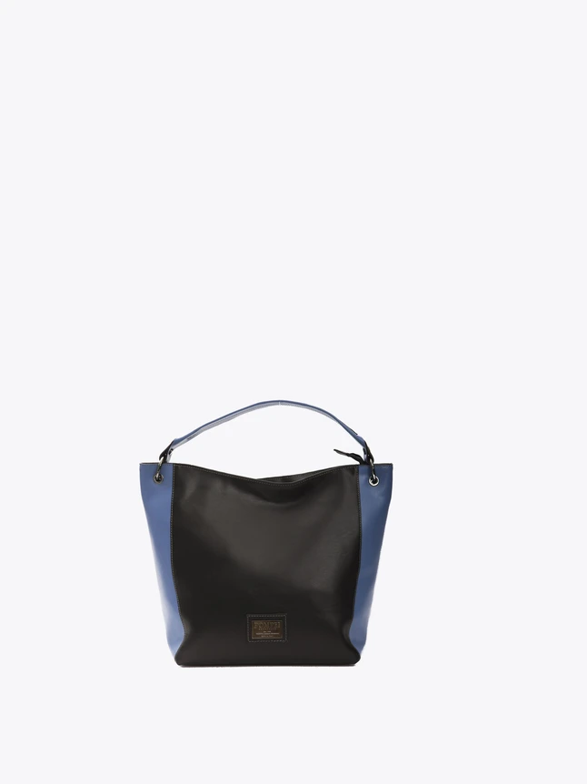 Two Tone Leather Tote Bag for Everyday Use