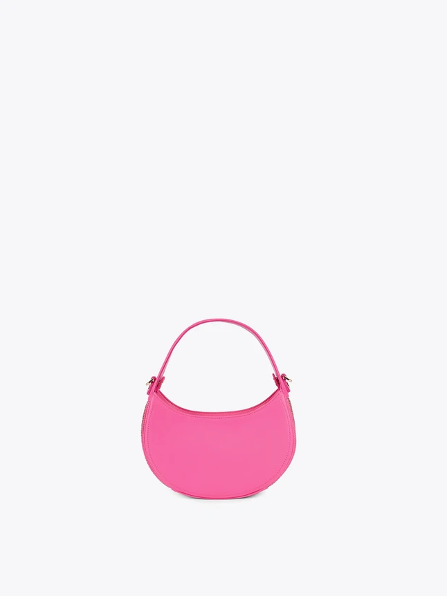 Chic Vegan Leather Half Moon Shoulder Bag Versatile Everyday Style