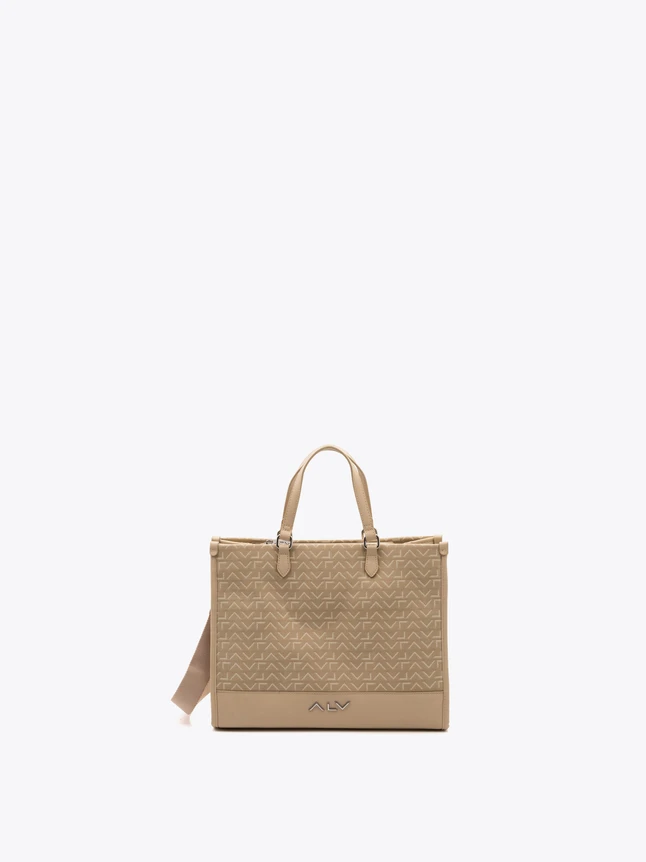 Top Handle Tote Bag Monogram Canvas with Detachable Shoulder Strap for Everyday Use